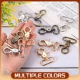 thumbnail image 5 of Uxcell 6 Pack Swivel Snap Hook, 25mm(1") Trigger Snap Heavy Duty Zinc Alloy Metal Lobster Claw Clasp Lanyard Clips for Straps Bags Belting Leathercraft, Bronze, 5 of 6