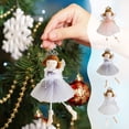 thumbnail image 5 of Hangs 2 Product for Christmas Angel Theme Pendant with Fabric Craft Scene, 5 of 5