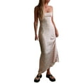 thumbnail image 6 of nvzhuang Women Dress, Sleeveless Adjustable Sling Straps Ankle Length One-Piece Gown, 6 of 9