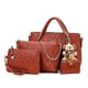 thumbnail image 5 of Bolso de mujer, bolso de moda de cuatro piezas, bolso de mensajero portátil de hombro de gran capacidad, 5 of 5