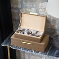 thumbnail image 3 of Set de 2 cajas decorativas de almacenamiento ZICOTO de cuero PU, 3 of 9