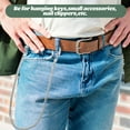 thumbnail image 3 of EeaseMX Cadena para pantalones de hombre de 57 cm, estilo hip hop, punk, para billetera, llavero, colgante de esposas (plata), 3 of 8