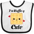thumbnail image 3 of Inktastic Waffle Pun Im Waffle-y Cute Girls Baby Bib, 3 of 4