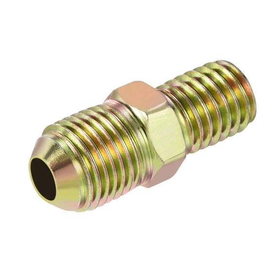 Uxcell Extension Pipe Fitting 9/16"-18 UNF Male to M12 Male Thread Adapter 35mm Extension Connector Hex Coupling