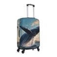 thumbnail image 3 of Balery Luggage Cover Dancing Whale Print Suitcase Covers for Luggage Elastic Washable Suitcase Protector Fits 18-32 Inch Luggage-Small, 3 of 9