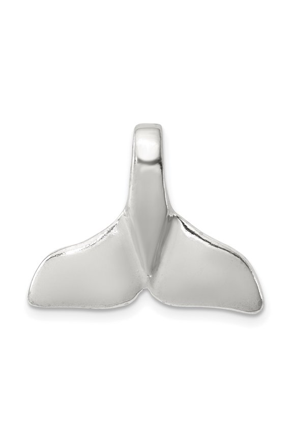 Sterling Silver Whale Tail Charm Pendant