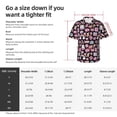 thumbnail image 3 of Yiaed Elements Print Hawaiian Shirt for Men Short Sleeve Button Down Shirts Beach Shirts for Men-3X-Large, 3 of 5