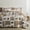 Tan Brown-Queen / Full, variant on Blue Beige King Size Patchwork Quilt Set, Lodge Themed Bedroom Bedding