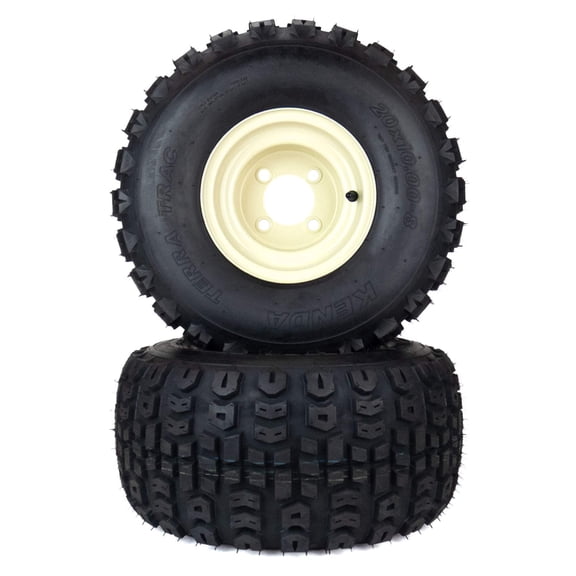 (2) All Terrain Tire Assm 20x10.00-8 Cub Cadet ZT1 50" 54" 634Z05430 634Z07244