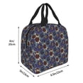 thumbnail image 4 of Kdxio Boho Style Sunflowers Design Print Insulated Lunch Bag,Reusable Tote Lunch Box for Women Men,Leakproof Cooler Lunch Bags for Work Office Travel Picnic, 4 of 6