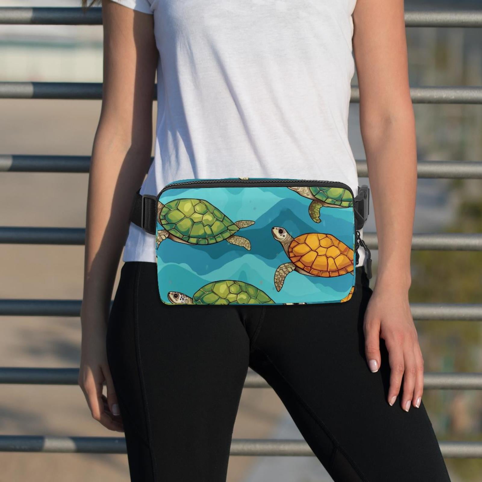 Sea turtles Lightweight, Adjustable Running Belt with Extension Strap, Unisex Waist Bag, Fanny Pack, Cross Body Bag