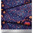 thumbnail image 3 of Soimoi Poly Georgette Fabric Mosaic Flower Print Fabric by the Yard 52 Inch Wide, 3 of 3