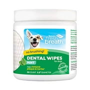 Angle View: Fresh Breath by TropiClean No Brushing Clean Teeth Dental & Oral Care Dental Wipes for Pets, 50ct