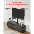 thumbnail image 5 of KFFKFF 52" Television Stand for 32-75", TV Console with Mount, Electrical Outlet and LED Illumination, Adjustable Height TV Mount, 34 Degree Swivel, 5 of 9