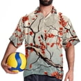 thumbnail image 4 of Tree Men's Short Sleeve Shirts with Spread Collar Tops, Casual Printed Poplin Shirt, Button Down Short Summer Beach Shirts - Unisex, 4 of 6