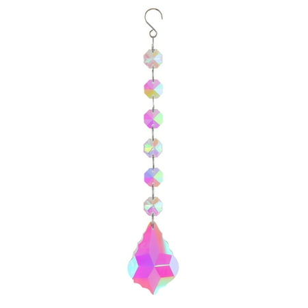 

VAKIND Crystal Wind Chimes Ornament AB Color Beads Hanging Pendant Room Decor (I)