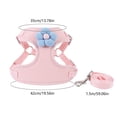 thumbnail image 3 of Escape Proof Dog Harness and Leash Set for Small Dogs, No Pull Adjustable Padded Vest with Breathable Mesh, Floral Pink Walking Harness for Small Medium Dogs and Cats, 3 of 6