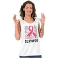 thumbnail image 5 of Survivor Breast Cancer Pink Ribbon Tank Top Tee Shirt Women Brisco Brands S, 5 of 6