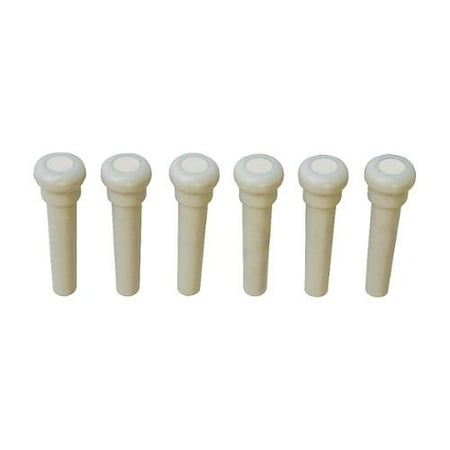 Ivory Acoustic Guitar Bridge Pins - Graph Tech Tusq Ivory Acoustic Guitar Bridge Pins White Pearl Dot