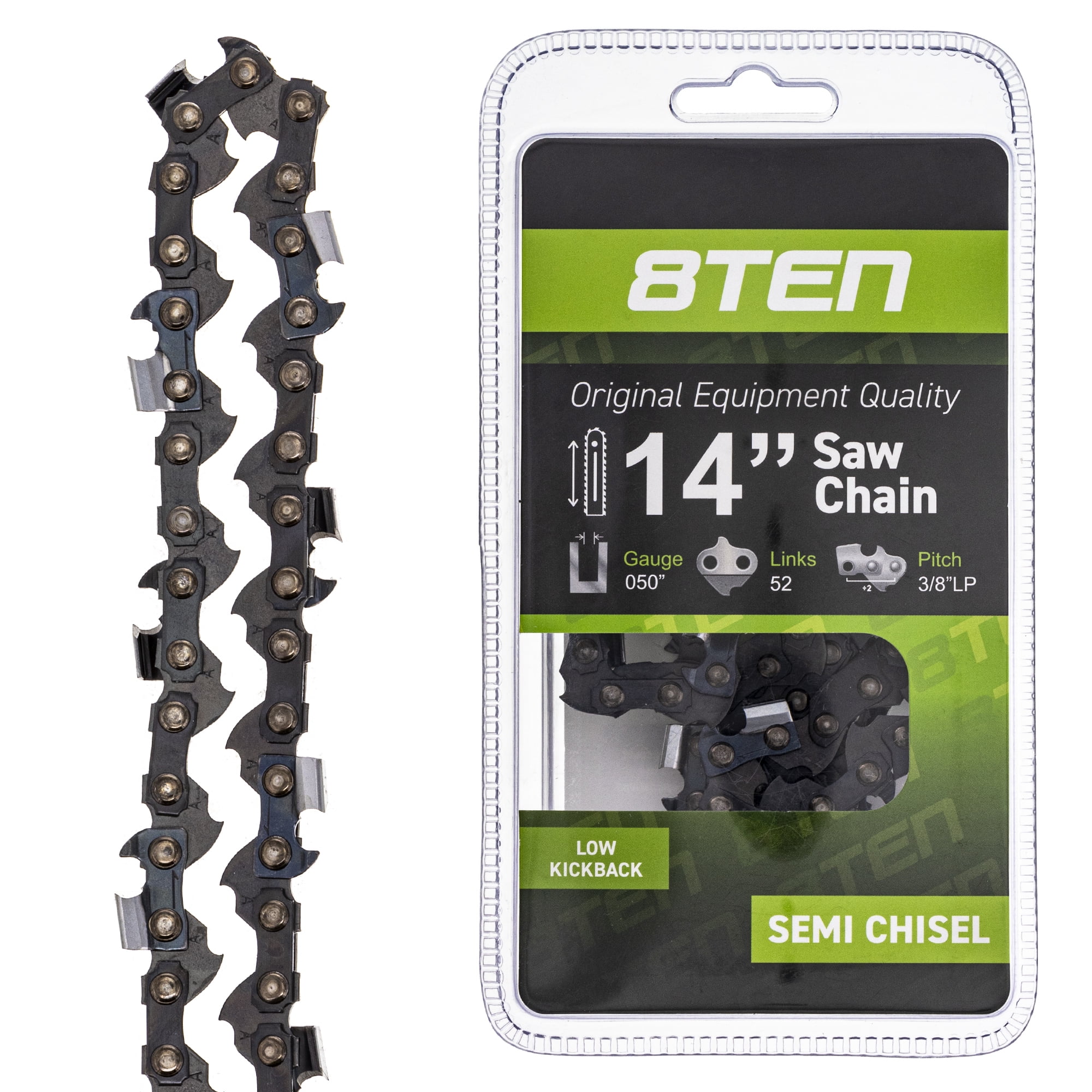 4X 14" Semi Chisel Saw Chain for Oregon S52 Chainsaws 