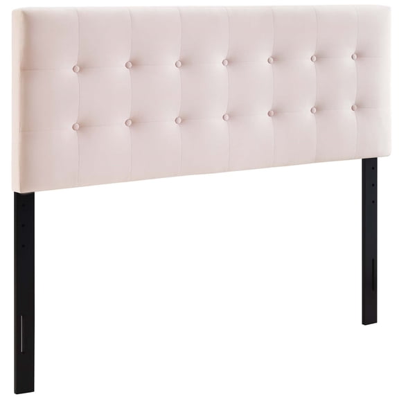 Ergode Emily King Biscuit Tufted Performance Velvet Headboard - Pink