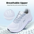 thumbnail image 6 of Artlea Wide Toe Box Shoes Womens Walking Shoes with Arch Support Plantar Fasciitis Orthotic Sneakers for Arch and Heel Pain Relief, Size 8, 6 of 7