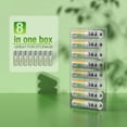 EBL Rechargeable AAA Batteries (8Pack), 1100mAh Triple a Batteries