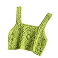 thumbnail image 3 of JDQJBZ Womens Sleeveless Sweater Vest Knit Lace Crochet Solid Color Camisole Blouse, 3 of 4