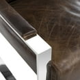 thumbnail image 6 of SAFAVIEH Couture Parkgate Occasional Leather Chair, Vintage Cigar Brown, 6 of 10