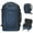 Blue, variant on 16" Travel Carry on Backpack with 13 Pockets Full Open Casual Daypack with USB Charge Port for Underseat Airplane Personal Item Bag for Men Women