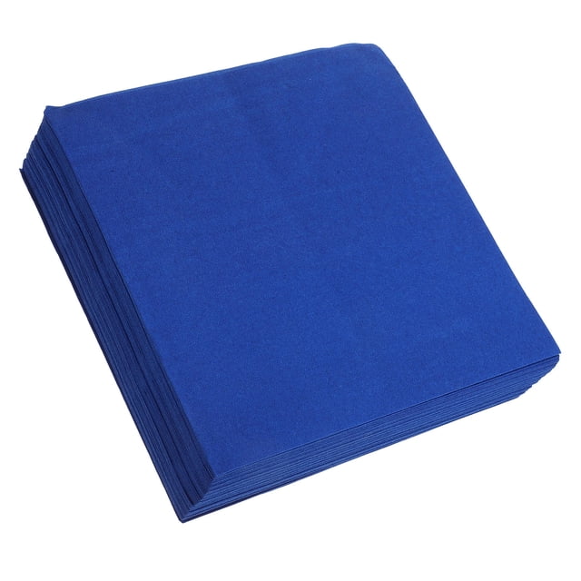 GOOHOCHY 50Ud Servilletas Para Cena Papel Desechable Azul Ideal Para Fiestas Y Recepciones