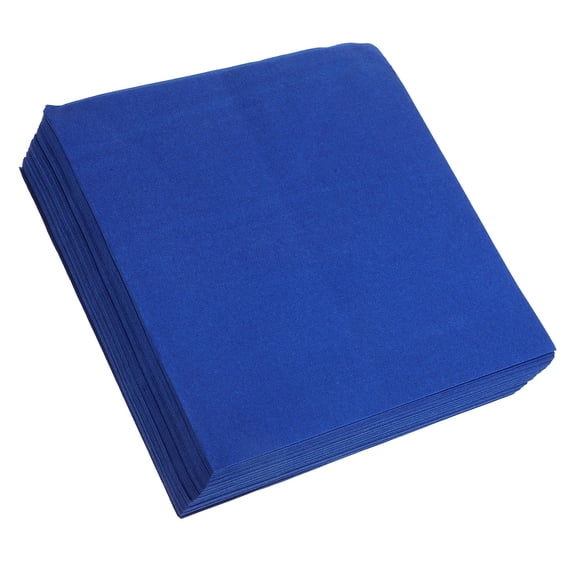 WHAMVOX Blue Paper Napkins Disposable for Dinner and Wedding Parties 50Pcs