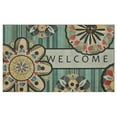 thumbnail image 1 of Mainstays Floral Welcome Polyester Doormat, 18" x 30", 1 of 6
