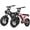Black+Pink, variant on ESKUTE 2 Pcs V100 Electric Bikes for Teens & Adults – 750W (Peak 1500W), 28 MPH, 48V 13Ah, 16"x4.0" Fat Tire, 7-Speed E-Bike with Dual Suspension Black & Black, UL2849