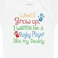thumbnail image 4 of Inktastic Rugby Player Like Daddy Boys or Girls Baby Bodysuit, 4 of 5