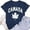 Dark Blue, variant on Gyexs Canadian Day Graphic T Shirt Comfortable Casual Short Sleeve Round Neck Top For Everyday Wear (Red & M)