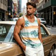 thumbnail image 3 of Mens Beach Tank Tops Summer Hawaii Graphic Sleeveless Workout Shirts Casual Loose Fit Tank Tops for Men, 3 of 4