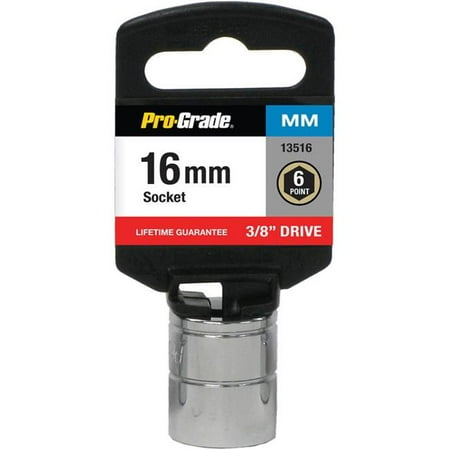 

Pro-Grade 13516 0.37 in. Drive x 16 mm 6 Point Socket