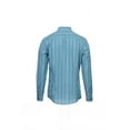 thumbnail image 3 of Men's Aqua Plaid Button Down Shirt, 3 of 4