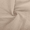 thumbnail image 6 of Yubnlvae Khaki Generisch Muslin Blouse Women's Summer Shirt Blouse Cotton Short Sleeve Linen Blouse Tops V Neck Long Blouse Tunic, L, 6 of 8