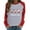 Gray, variant on Fesfesfes Women's Raglan Sweatshirt Christmas Printed Long Sleeve Shirts Round Neck Xmas Casual Tops