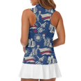 thumbnail image 5 of HUIACONG Sleeveless Golf Shirt with Patriotic American Symbols, Women's Golf Athletic Shirt for Outdoor Training and Golfing, 5 of 7