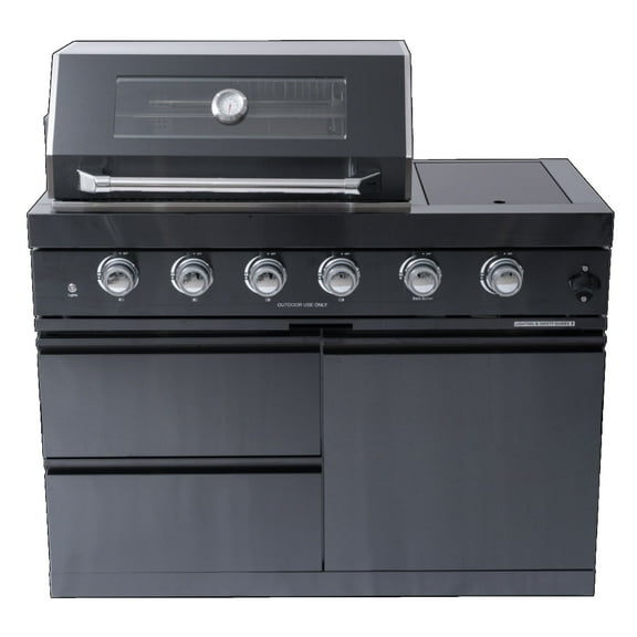 Black Gas Grill Four Burners Grill-B Stainless steel Outdoor Kitchen Islands