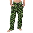 thumbnail image 4 of Rick and Morty by Coco Brands Pickle Rick Lounge Pants, Black, Green, 4 of 6