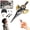 Bronze, variant on RC Flying Sword Glider Drone with Gesture Control, 2.4GHz Remote Control Stunt Plane with 360 Flip & LED Lights, Gift for Kids Teens, Gold