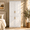 White- 4 Framed Doors & 3 Large Shelves, variant on KULAGAGA Wardrobe Closet with Hanging Rod, Modern Wooden Armoire with 4 Framed Doors & 3 Large Shelves, Clothes Storage Cabinet Organizer for Bedroom Apartment, White