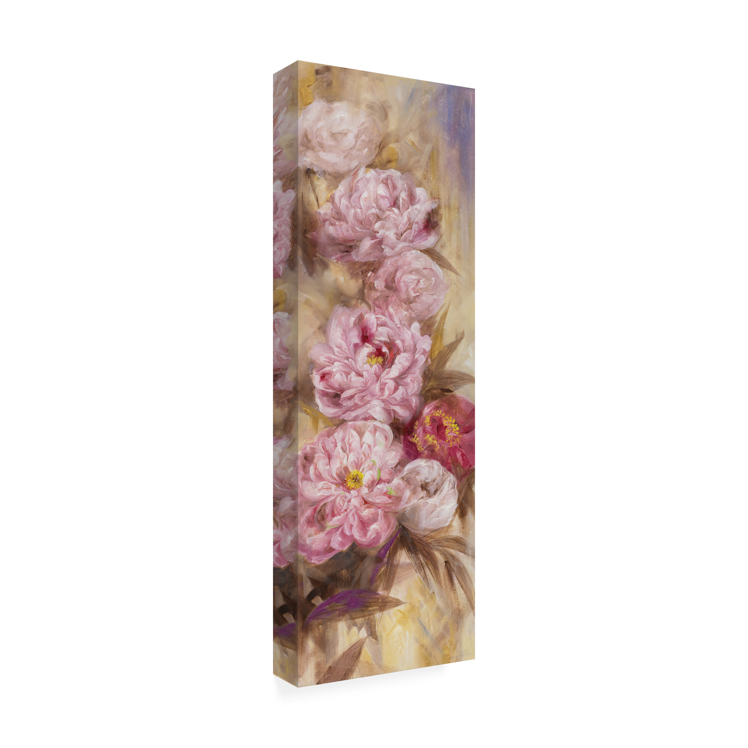 Trademark Fine Art "Peonies I" Canvas Art by Li Bo