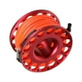 thumbnail image 2 of QualitChoice Reel Professional Safety 30m Rope Lightweight Cave Tech Spool Water Sports Swimming Accessories Supplies Equipment Red, 2 of 6