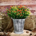 thumbnail image 3 of Artificial Fake Flowers, UV Resistant Faux Flowers Arrangement, Fake Plants Greenery Shrubs for Indoor Outdoors, Home Garden Patio, Porch, Hanging Planter, Window Box Farmhouse (12pcs Multi-color 3), 3 of 5