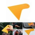 thumbnail image 6 of 4X Plastic Yellow Auto Car Window Sticker Film Scraper Squeegee Cleaning Tool 10.5X9.5cm, 6 of 8